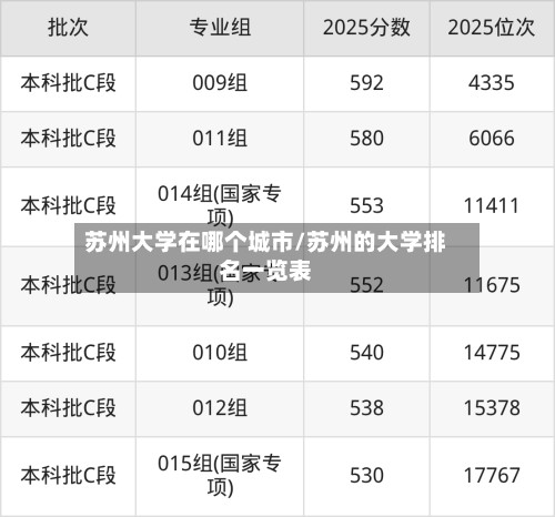 苏州大学在哪个城市/苏州的大学排名一览表