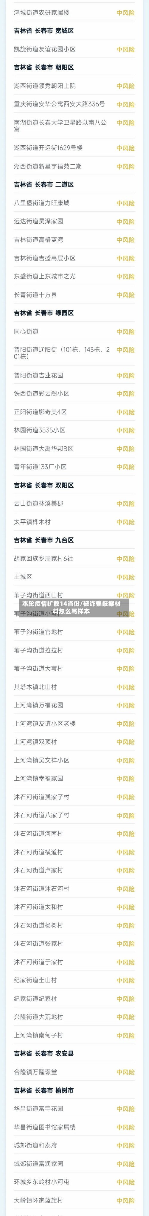 本轮疫情扩散14省份/被诈骗报案材料怎么写样本